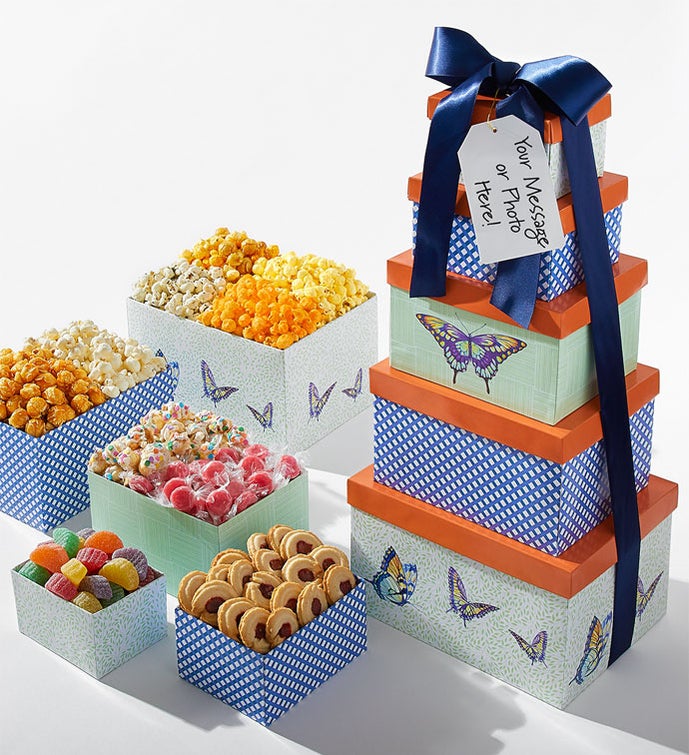 Butterfly Wishes 5 Gift Box Tower